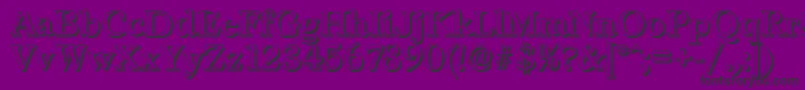 LeamingtonshadowRegular Font – Black Fonts on Purple Background