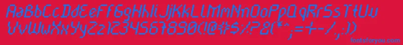 Cayetnri Font – Blue Fonts on Red Background
