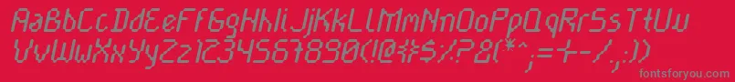 フォントCayetnri – 赤い背景に灰色の文字