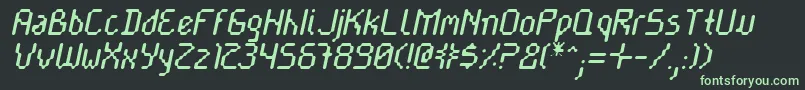 Cayetnri Font – Green Fonts on Black Background
