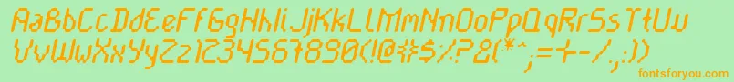 Cayetnri Font – Orange Fonts on Green Background