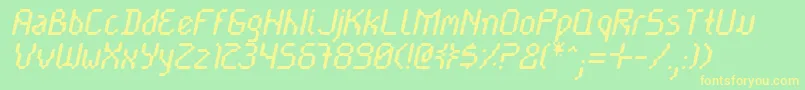 Cayetnri Font – Yellow Fonts on Green Background