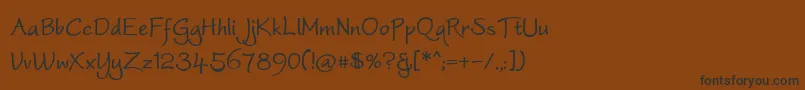 Worstveldslingbold Font – Black Fonts on Brown Background