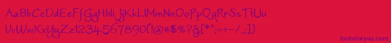 More about Worstveldslingbold Font Worstveldslingbold Font – Purple Fonts on Red Background