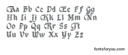 Überblick über die Schriftart DsCathedralAlt
