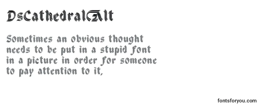 Review of the DsCathedralAlt (74951) Font