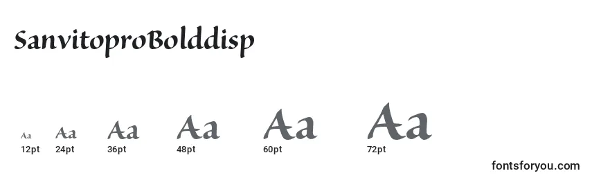 SanvitoproBolddisp Font Sizes