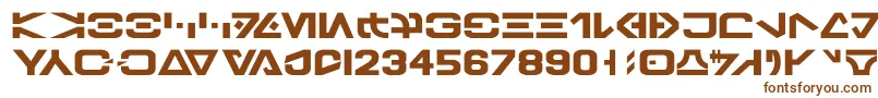 GalacticBasic Font – Brown Fonts on White Background