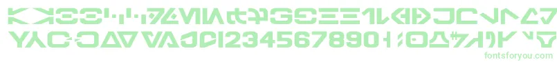 GalacticBasic Font – Green Fonts on White Background