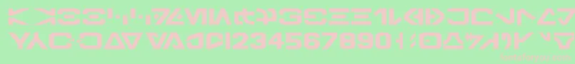 GalacticBasic Font – Pink Fonts on Green Background