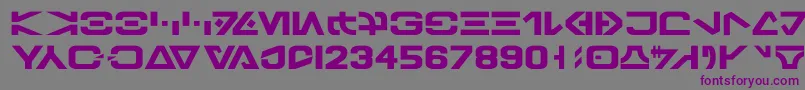 GalacticBasic Font – Purple Fonts on Gray Background