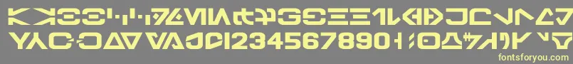 GalacticBasic Font – Yellow Fonts on Gray Background