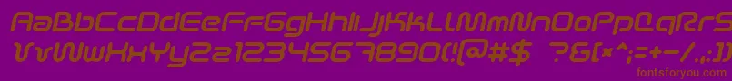 More about SciFied2002Italic Font SciFied2002Italic Font – Brown Fonts on Purple Background
