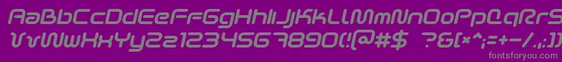 SciFied2002Italic Font – Gray Fonts on Purple Background