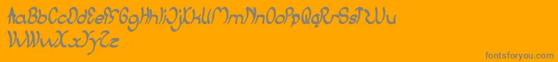 JumpStreet Font – Gray Fonts on Orange Background