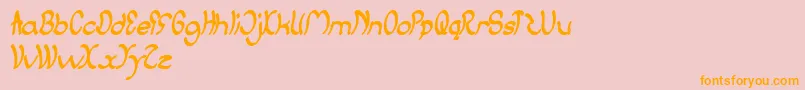JumpStreet Font – Orange Fonts on Pink Background