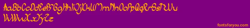 JumpStreet Font – Orange Fonts on Purple Background
