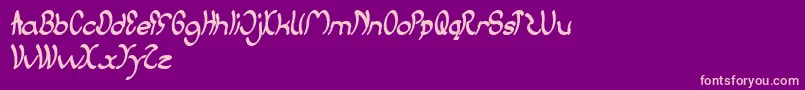 JumpStreet Font – Pink Fonts on Purple Background