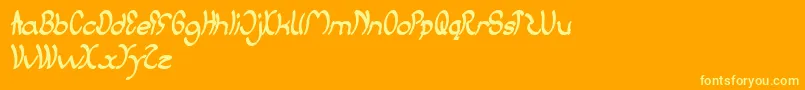 JumpStreet Font – Yellow Fonts on Orange Background