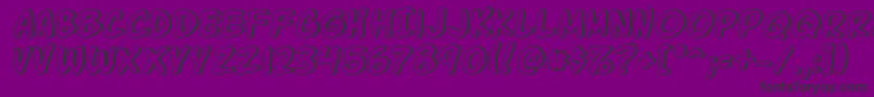 KomikaGlaze Font – Black Fonts on Purple Background