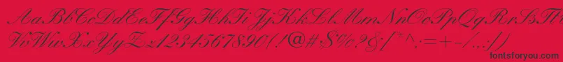 More about KuenstlerscriptltstdMedium Font KuenstlerscriptltstdMedium Font – Black Fonts on Red Background