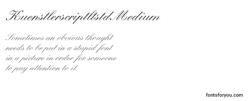 KuenstlerscriptltstdMedium Font