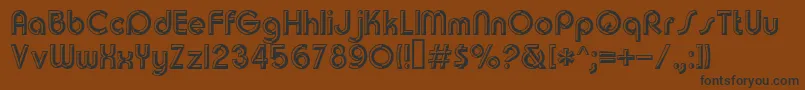 Churchwarddes.Kz Font – Black Fonts on Brown Background