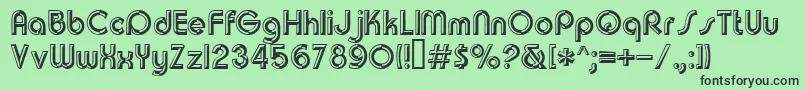Churchwarddes.Kz Font – Black Fonts on Green Background