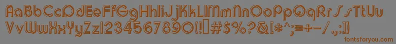Churchwarddes.Kz Font – Brown Fonts on Gray Background