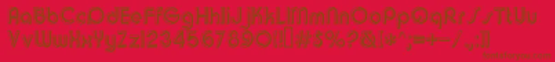 Churchwarddes.Kz Font – Brown Fonts on Red Background