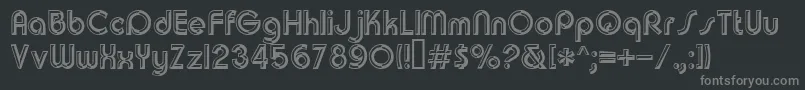 Churchwarddes.Kz Font – Gray Fonts on Black Background