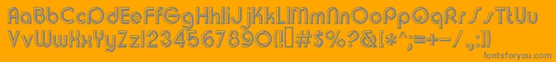 Churchwarddes.Kz Font – Gray Fonts on Orange Background