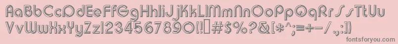 Churchwarddes.Kz Font – Gray Fonts on Pink Background