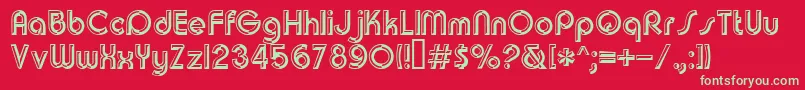 Churchwarddes.Kz Font – Green Fonts on Red Background