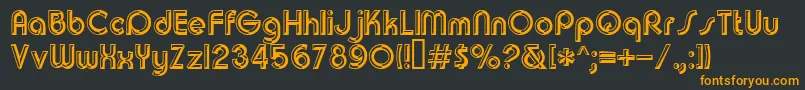 Churchwarddes.Kz Font – Orange Fonts on Black Background