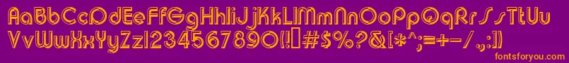 Churchwarddes.Kz Font – Orange Fonts on Purple Background