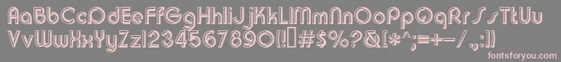 Churchwarddes.Kz Font – Pink Fonts on Gray Background