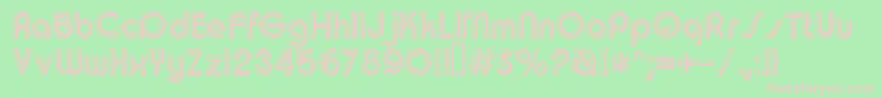 Churchwarddes.Kz Font – Pink Fonts on Green Background
