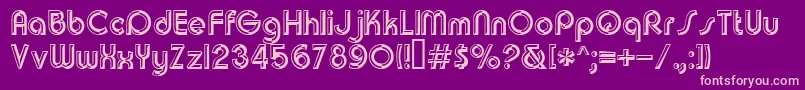 Churchwarddes.Kz Font – Pink Fonts on Purple Background