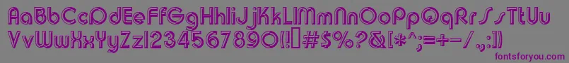 Churchwarddes.Kz Font – Purple Fonts on Gray Background