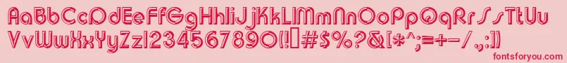 Churchwarddes.Kz Font – Red Fonts on Pink Background