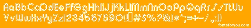 Churchwarddes.Kz Font – White Fonts on Orange Background