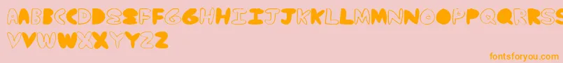 YummyNubs Font – Orange Fonts on Pink Background