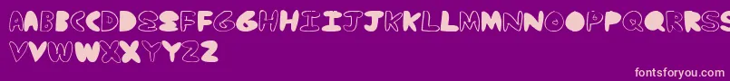 YummyNubs Font – Pink Fonts on Purple Background