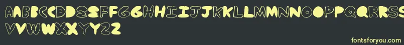 YummyNubs Font – Yellow Fonts on Black Background