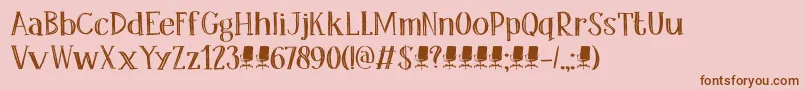fuente DkOfficeSqueeze – Fuentes Marrones Sobre Fondo Rosa