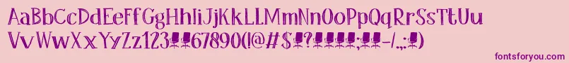 fuente DkOfficeSqueeze – Fuentes Moradas Sobre Fondo Rosa