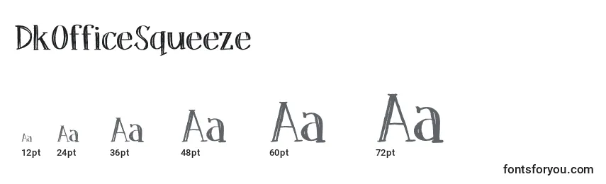 Размеры шрифта DkOfficeSqueeze