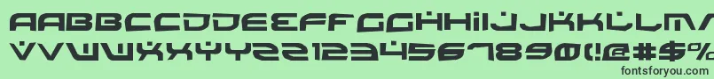 BattlefieldRock Font – Black Fonts on Green Background