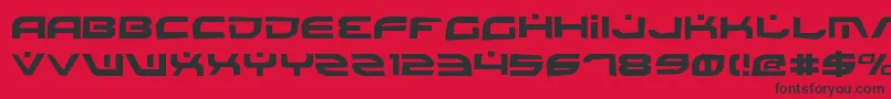 BattlefieldRock Font – Black Fonts on Red Background